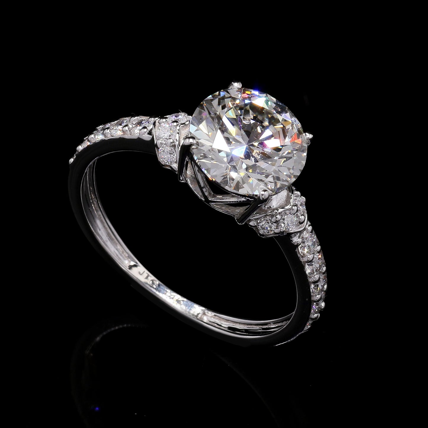 2.48 Carats Lab Grown Diamond 14K Gold Ring