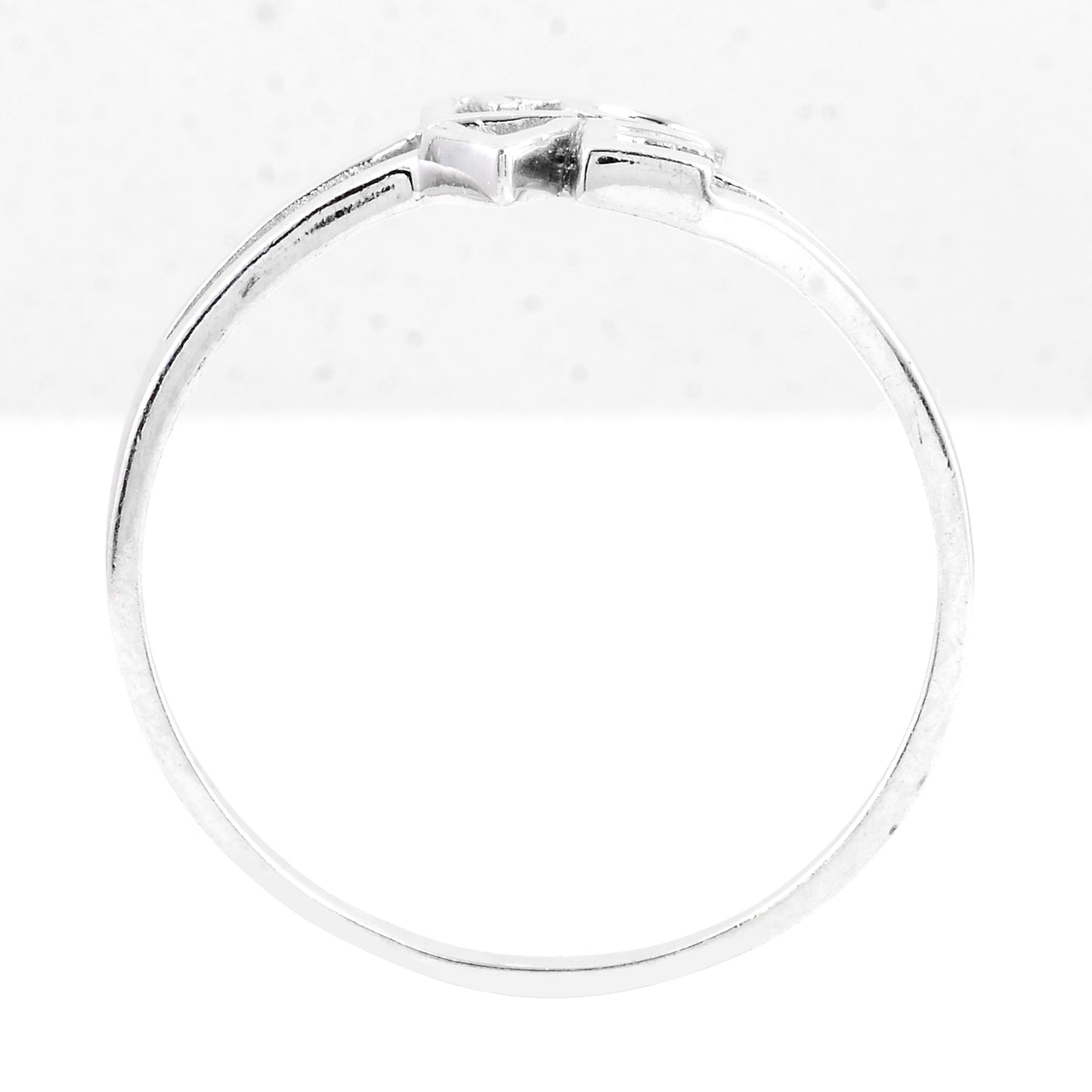 0.00 Ct Plain 925 Sterling Silver Ring