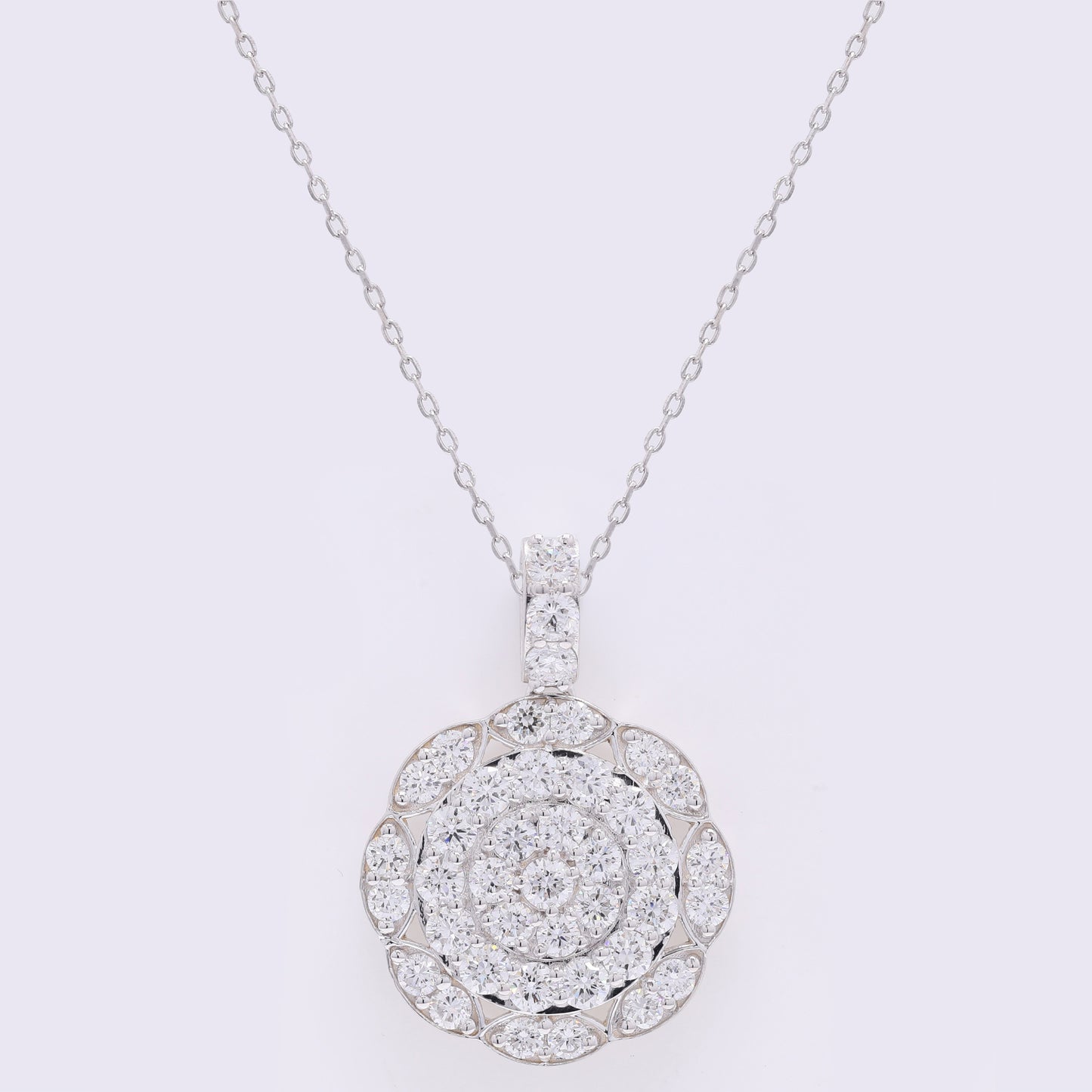 2.15 Carats Lab Grown Diamond 14K Gold Pendant