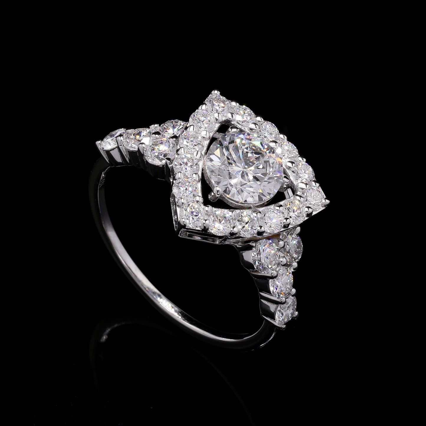 2.03 Carats Lab Grown Diamond 14K Gold Ring