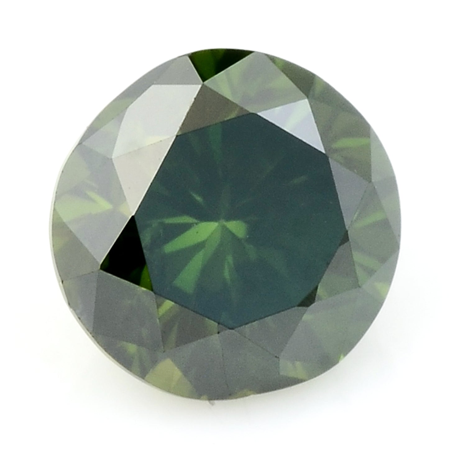 0.36 Green Diamond Round Loose Gemstone