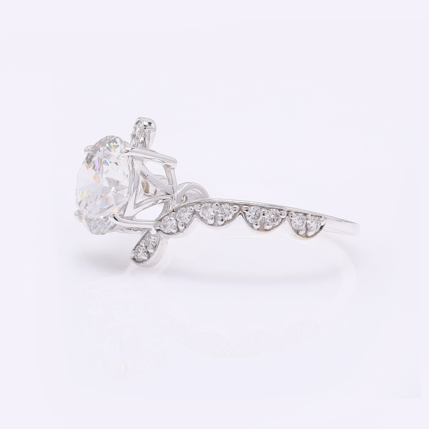 2.38 Carats Lab Grown Diamond 14K Gold Ring