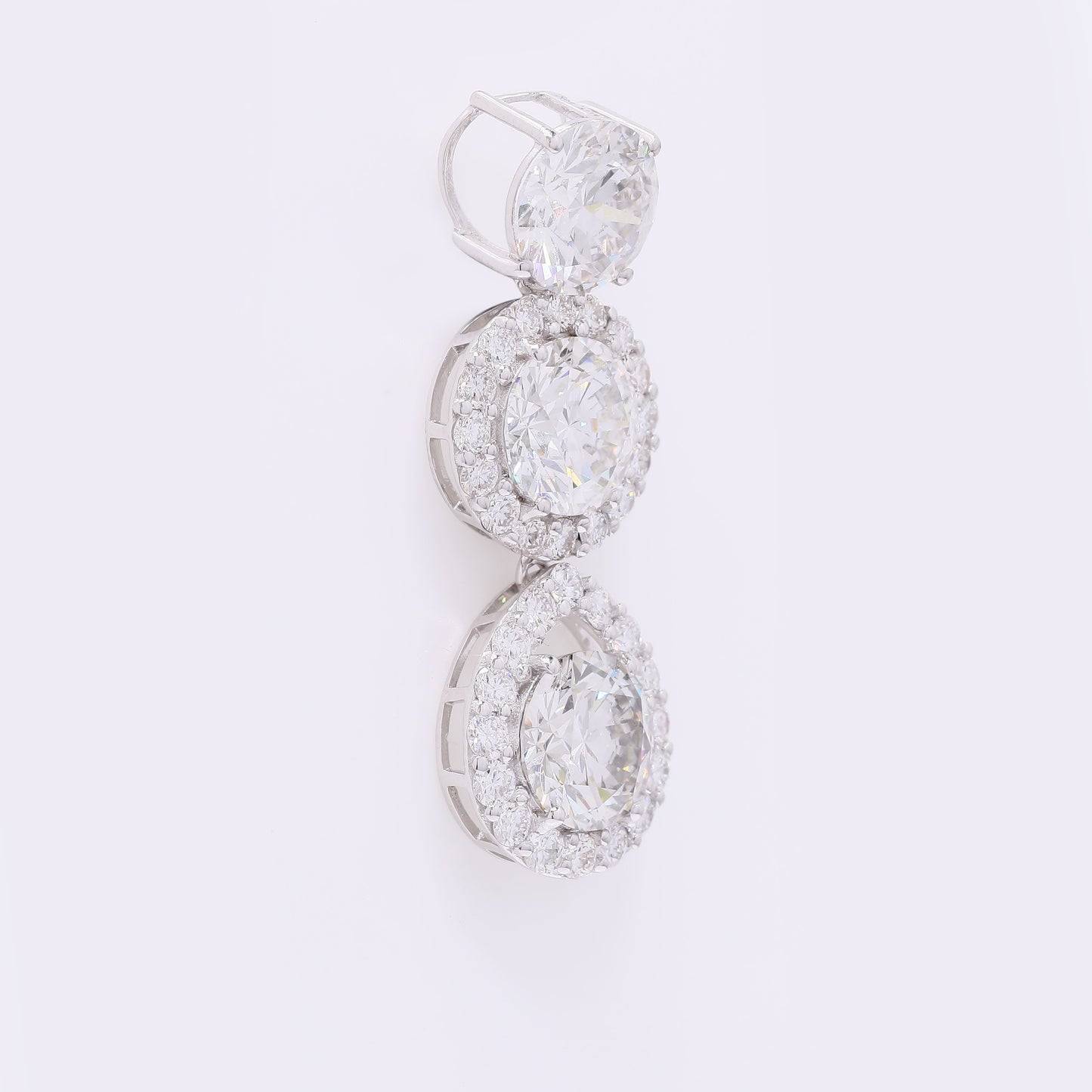 5.71 Carats Lab Grown Diamond 14K Gold Pendant