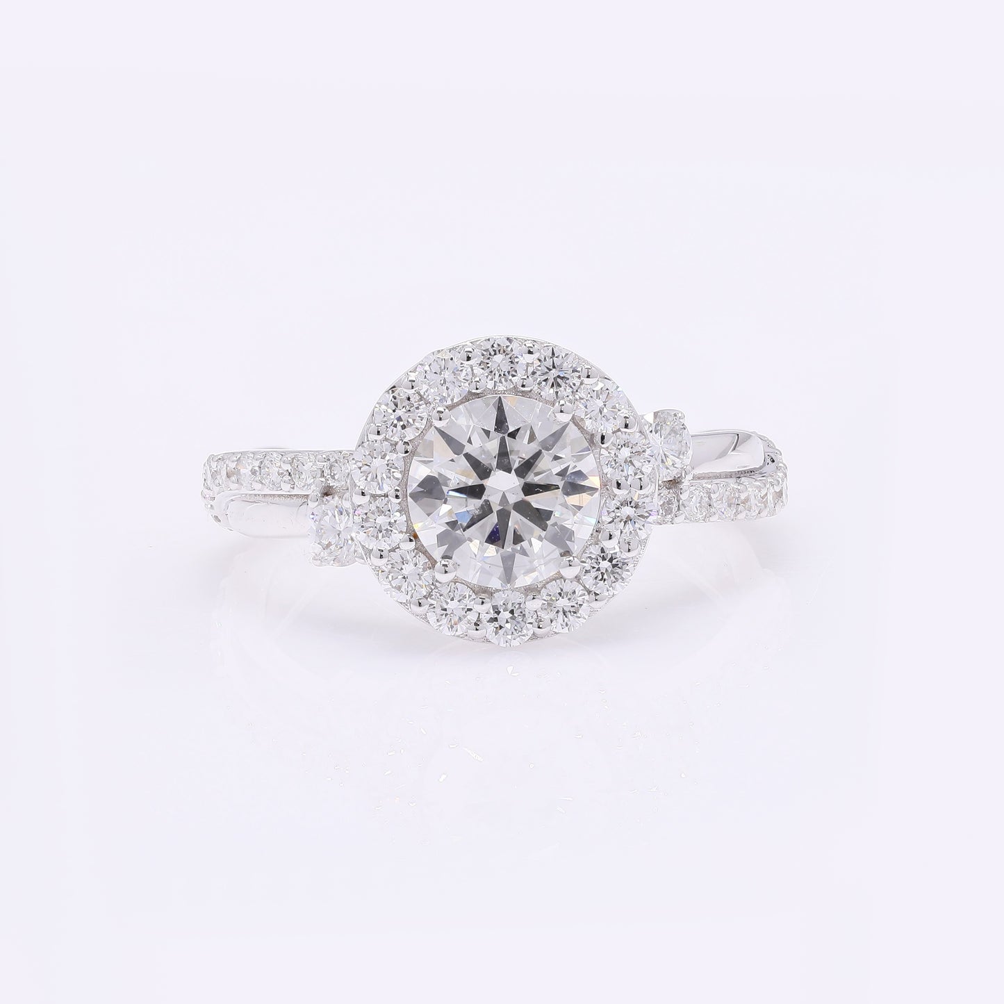 2.02 Carats Lab Grown Diamond 14K Gold Ring