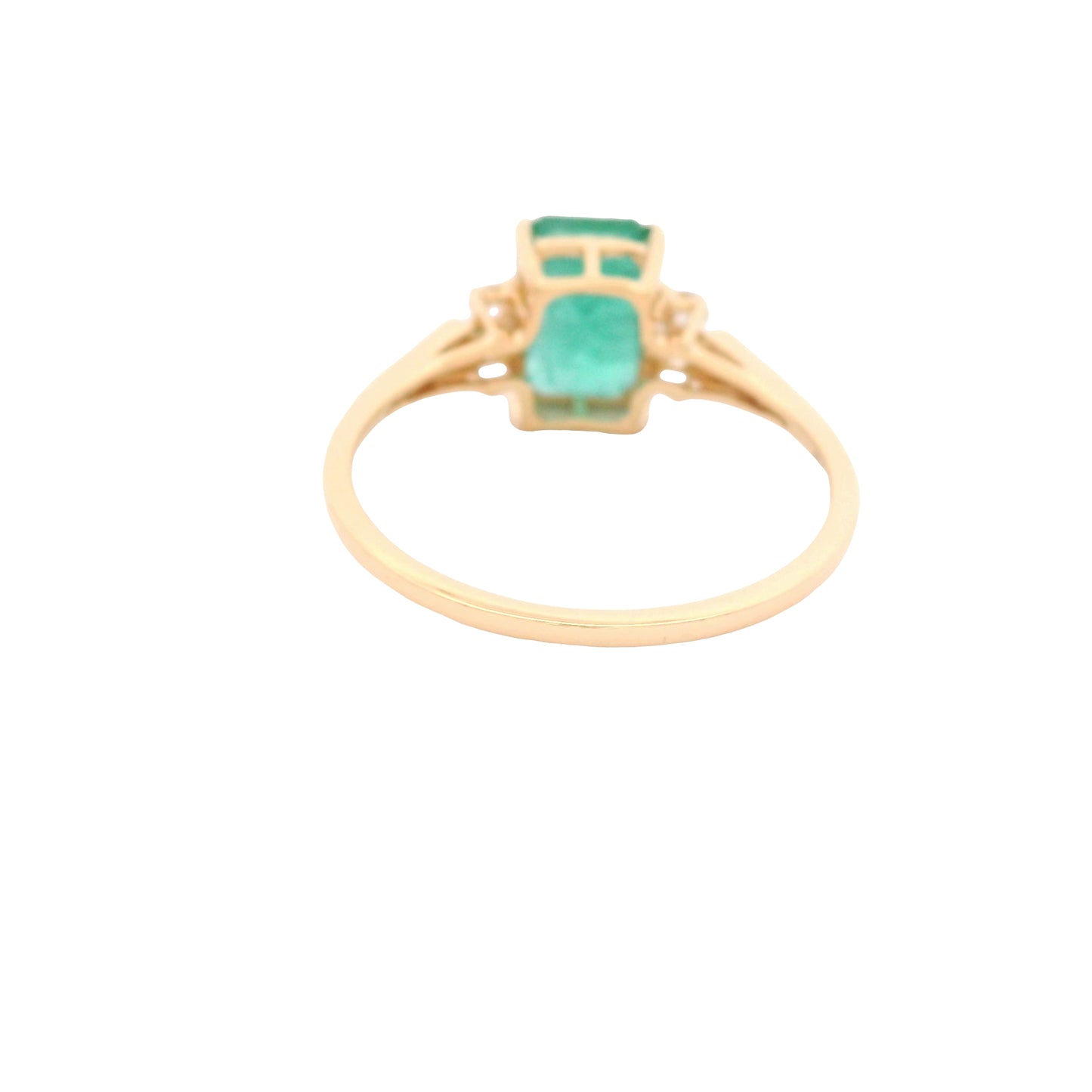 1.68 Ct Octagon Emerald 14K Gold Ring