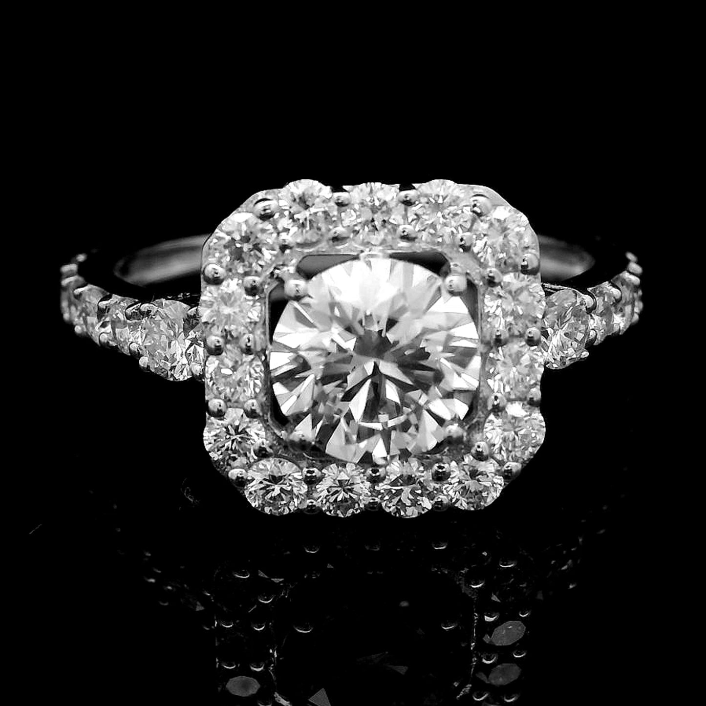 2.03 Carats Lab Grown Diamond 14K Gold Ring