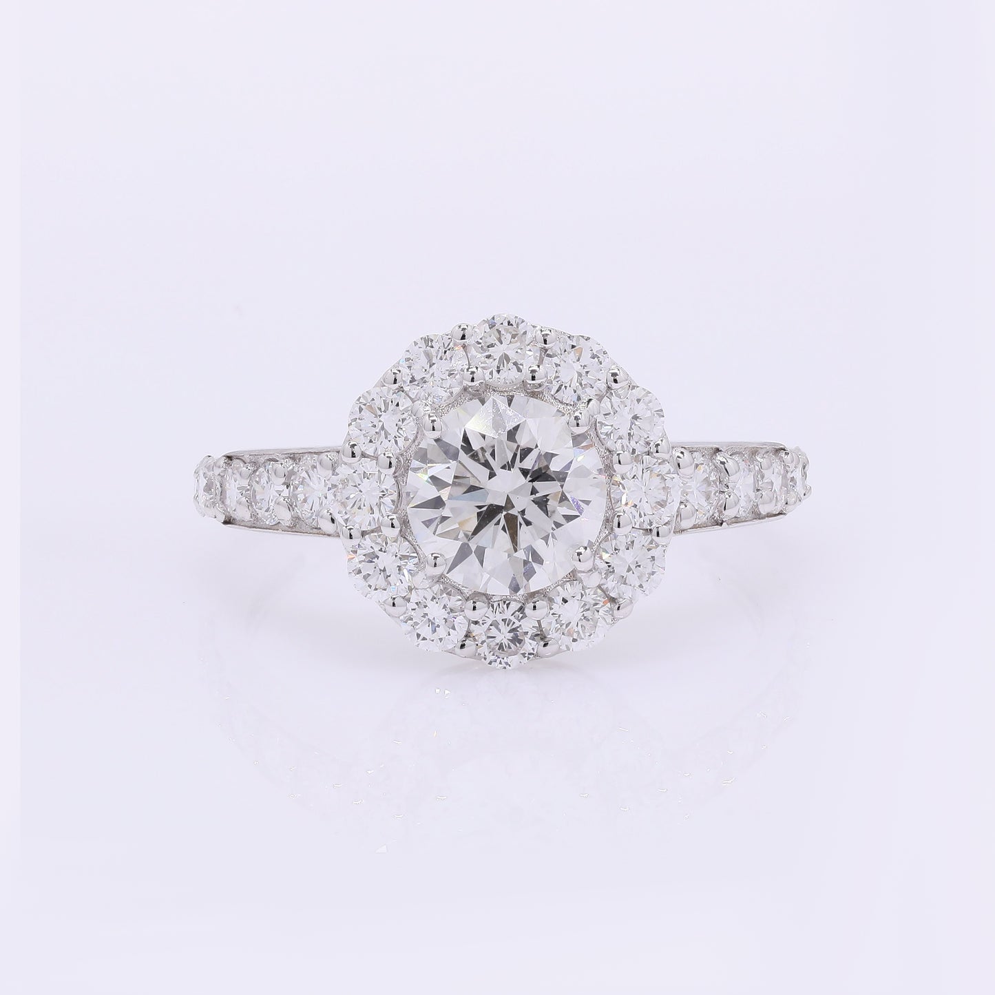 2.15 Carats Lab Grown Diamond 14K Gold Ring