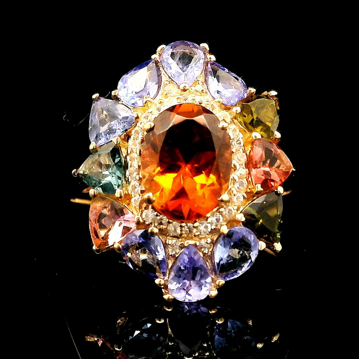 2.72 Ct Oval Tourmaline 14K Gold Ring