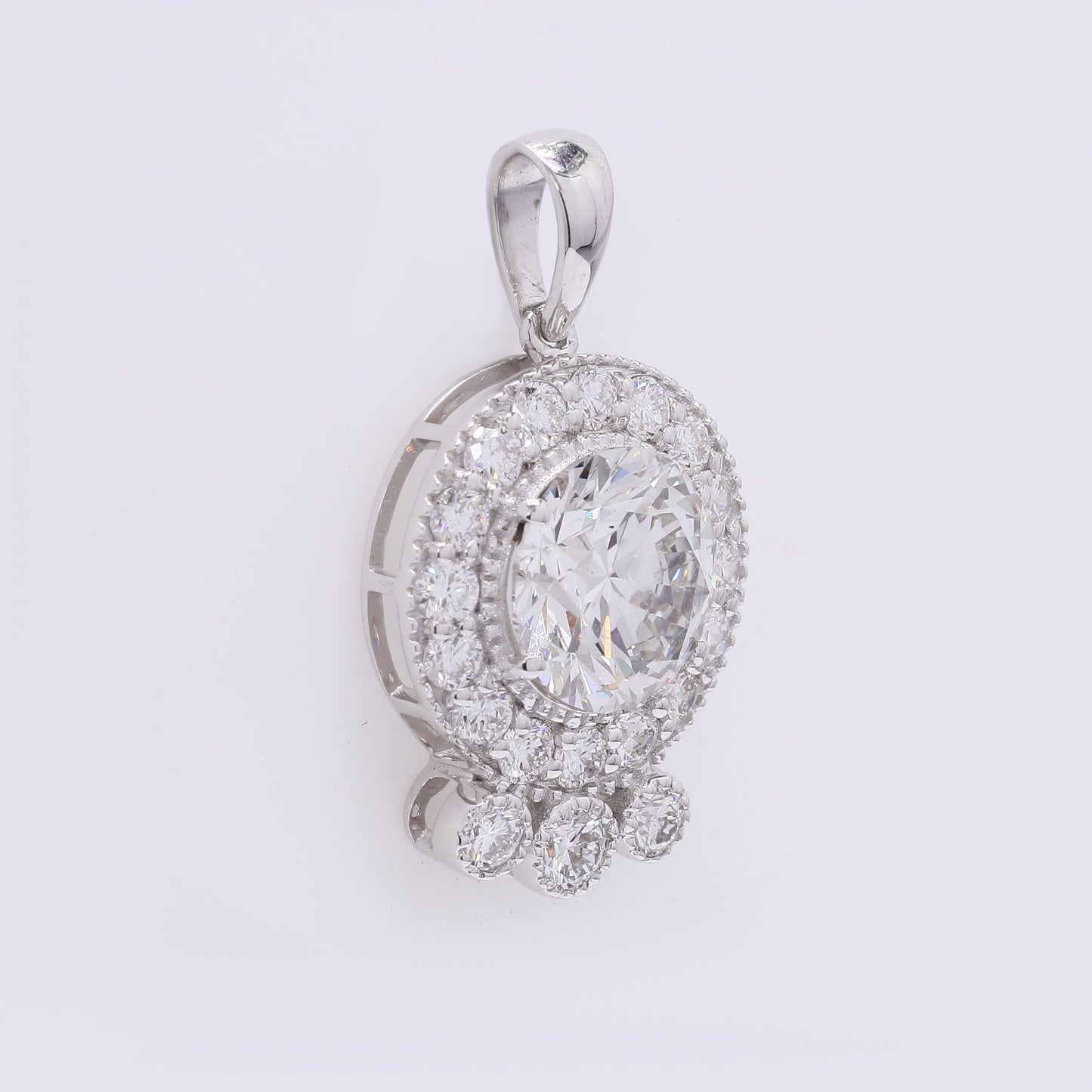 2.32 Carats Lab Grown Diamond 14K Gold Pendant