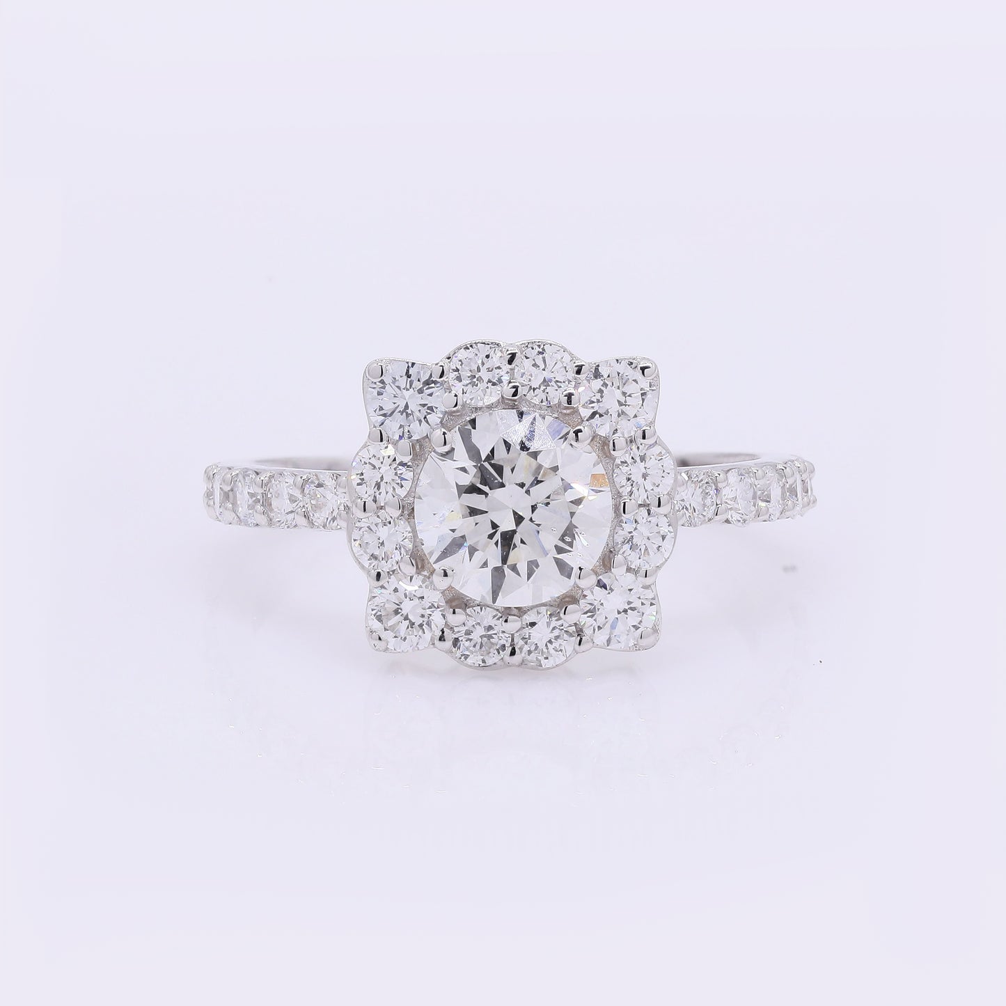 2.20 Carats Lab Grown Diamond 14K Gold Ring
