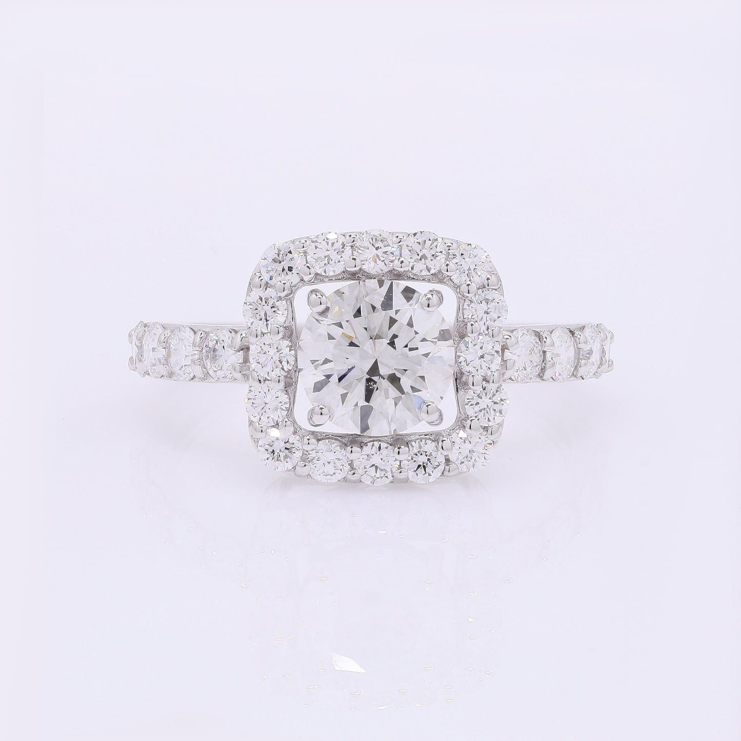 2.06 Carats Lab Grown Diamond 14K Gold Ring