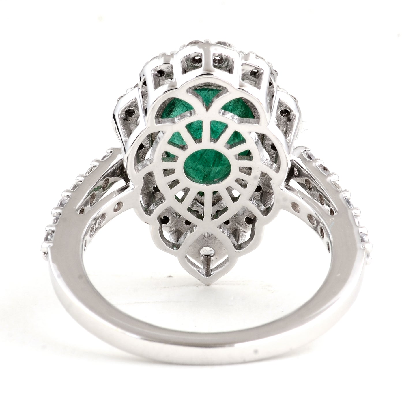 3.39 Carat Natural Beryl Emerald 14K Gold Ring