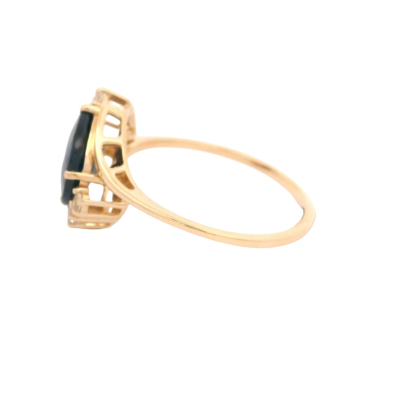 2.05 Ct Oval Sapphire 14K Gold Ring