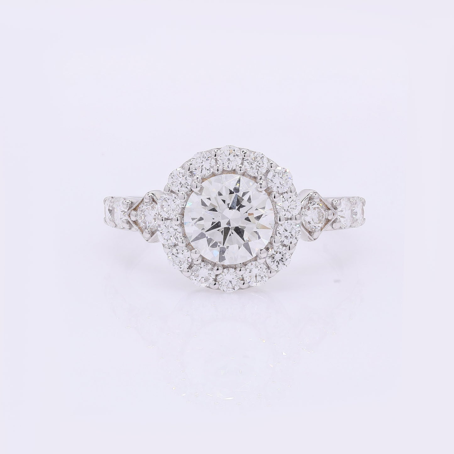 2.12 Carats Lab Grown Diamond 14K Gold Ring