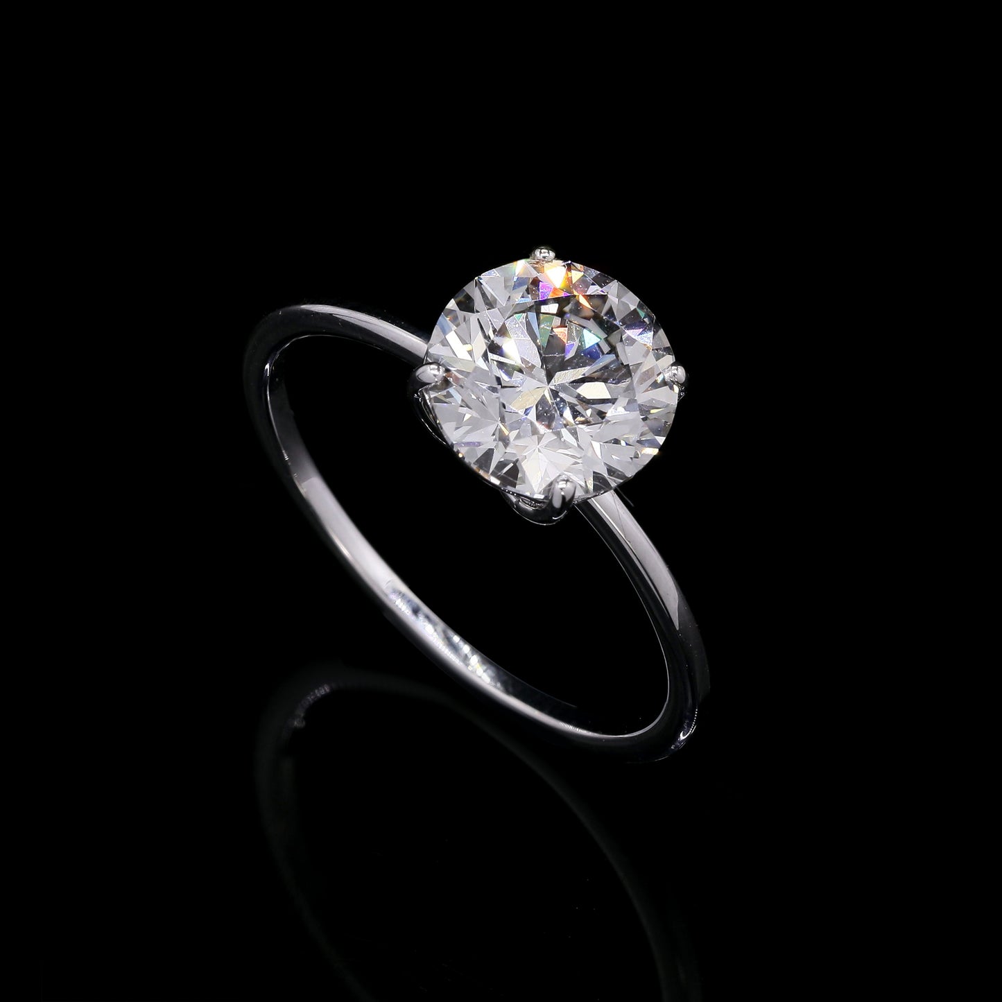 2.12 Carats Lab Grown Diamond 14K Gold Ring