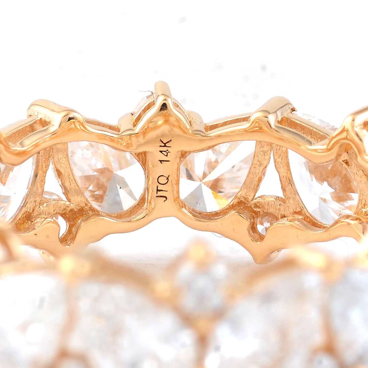 3.61 Carats Lab Grown Diamond 14K Gold Ring