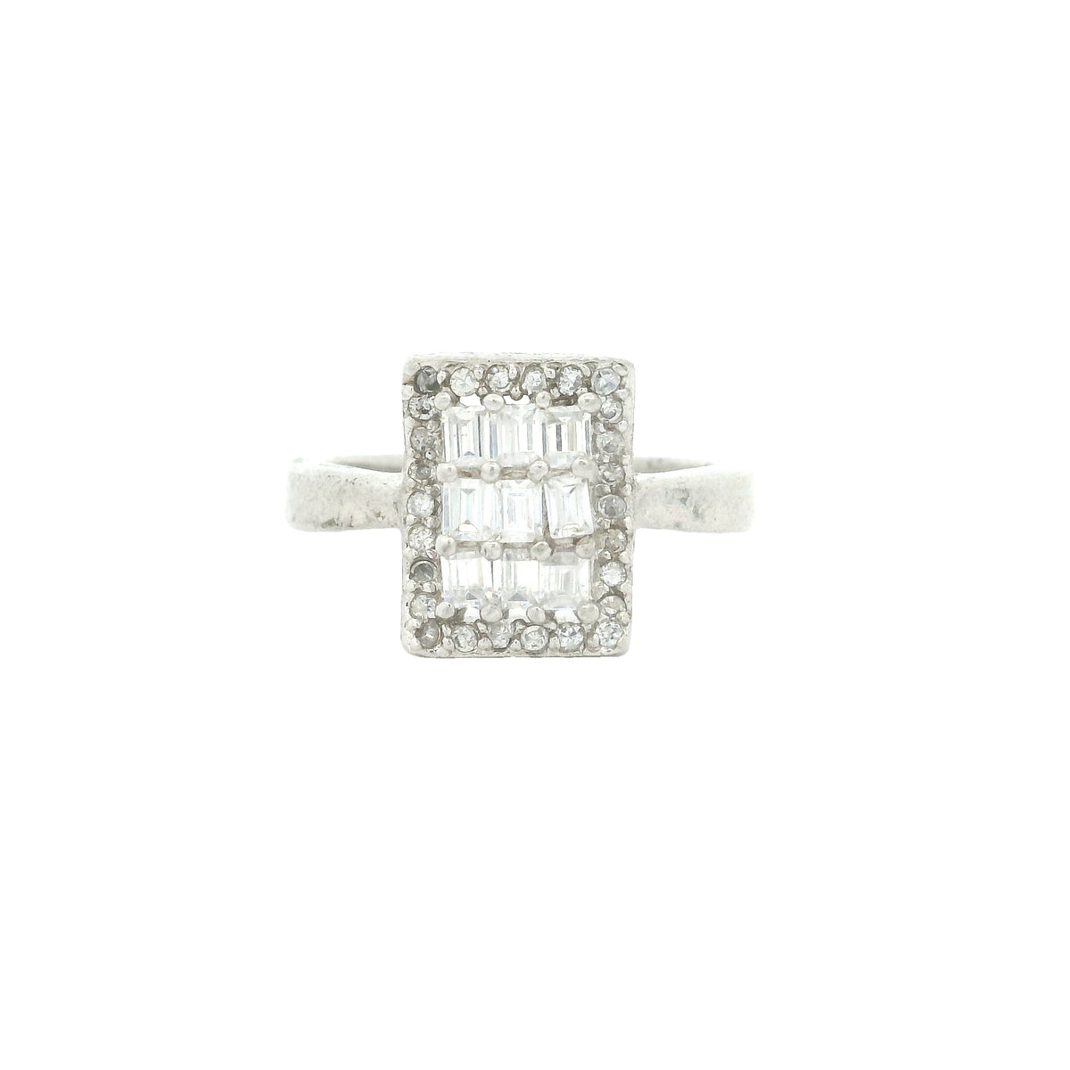 11.00 Ct Cubic Zirconia 925 Sterling Silver Ring