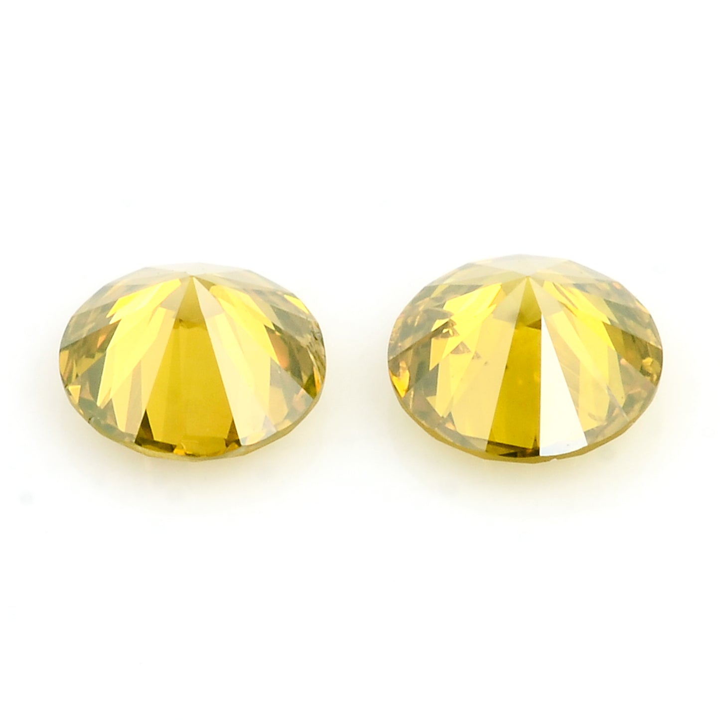 0.41 Yellow Diamond Round Loose Gemstone