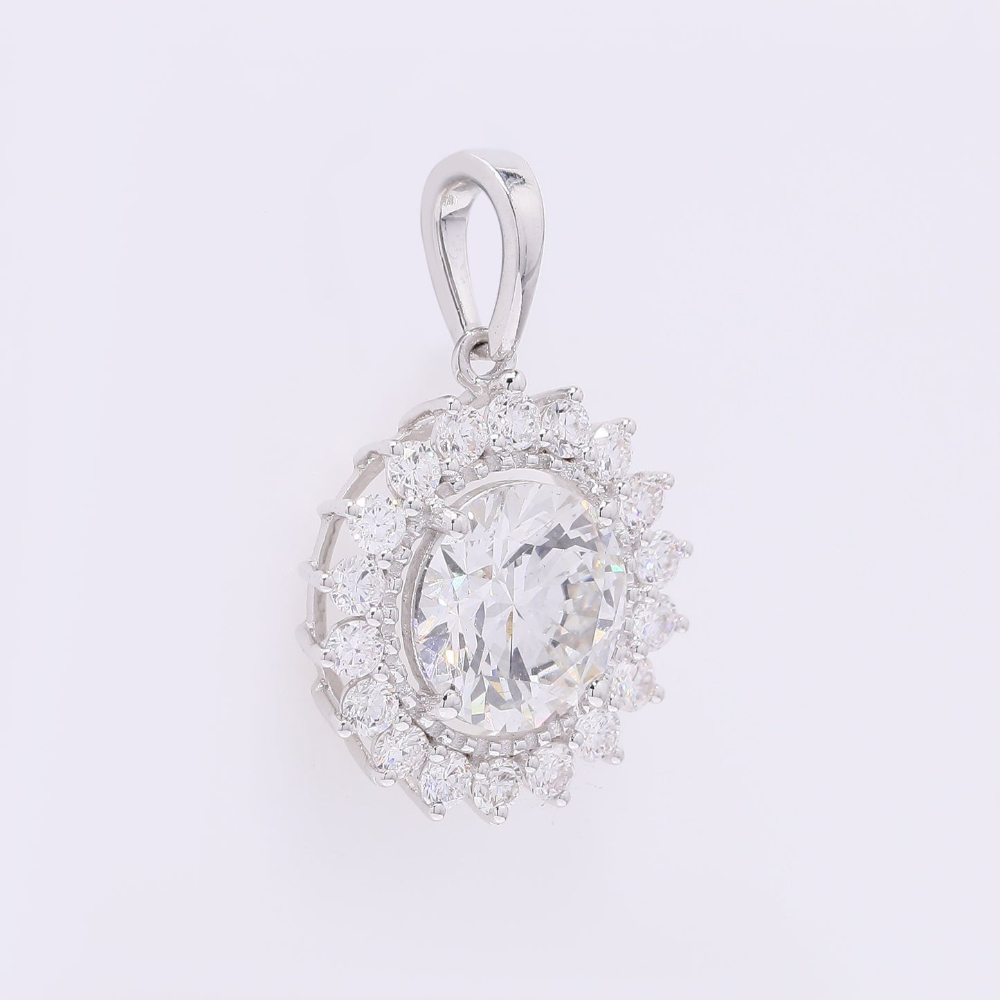 2.25 Carats Lab Grown Diamond 14K Gold Pendant