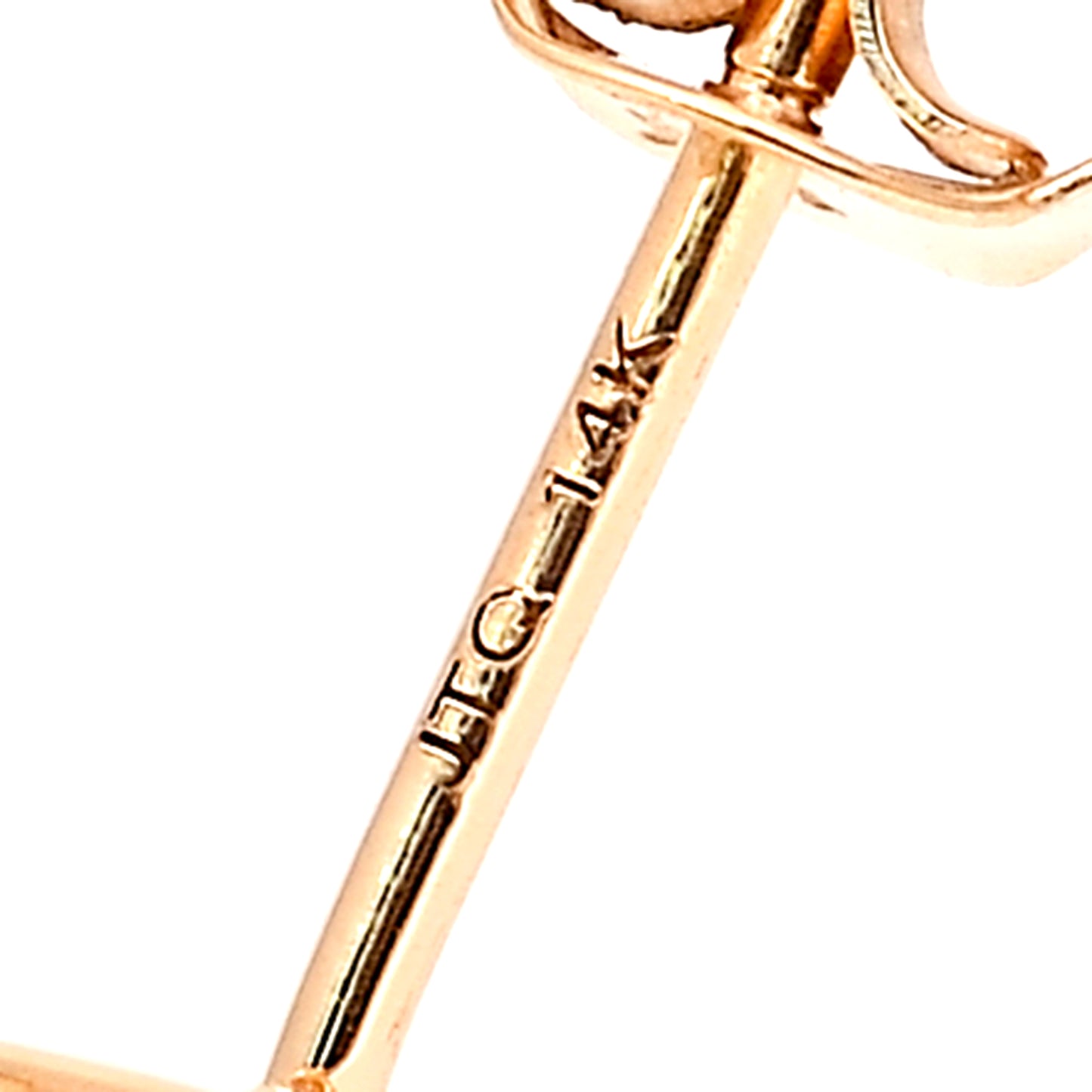 4.21 Ct Octagon Natural Aquamarine 14K Gold Earrings