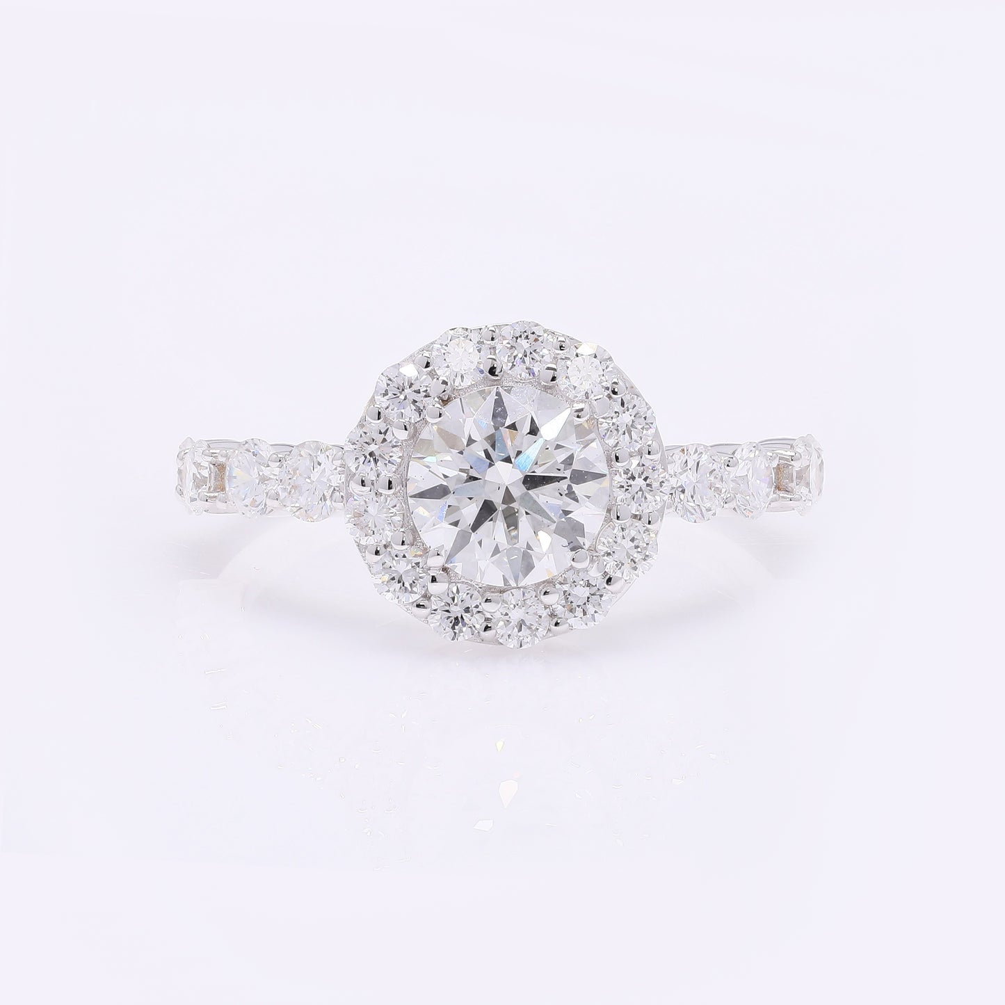 2.08 Carats Lab Grown Diamond 14K Gold Ring