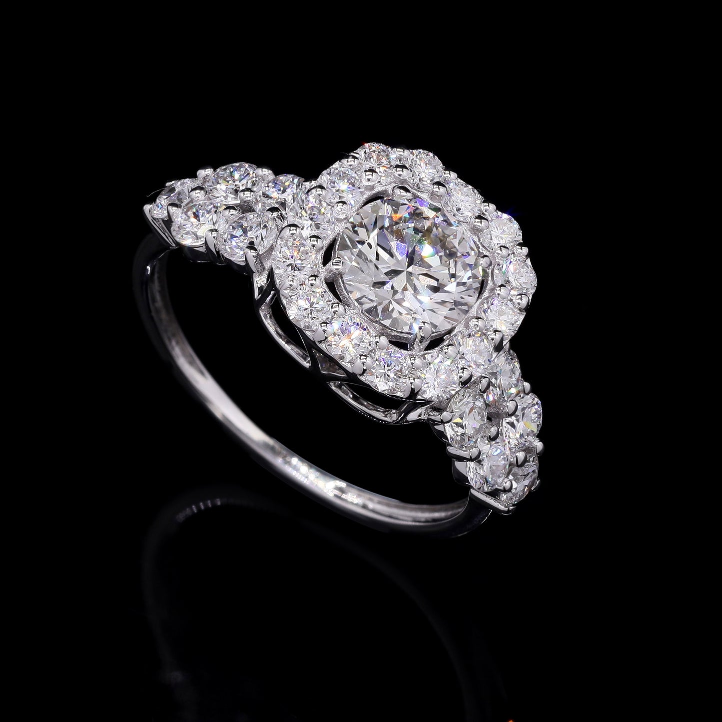 2.16 Carats Lab Grown Diamond 14K Gold Ring