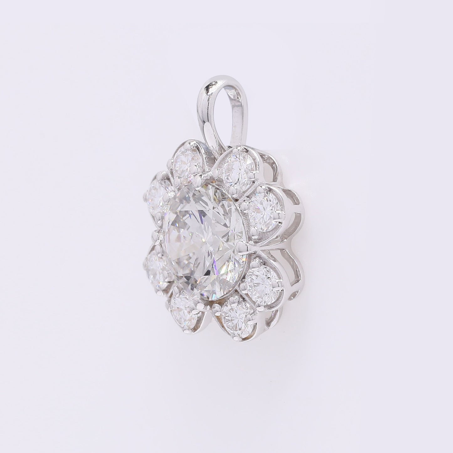 2.09 Carats Lab Grown Diamond 14K Gold Pendant