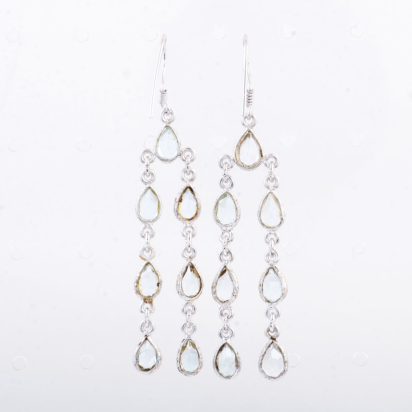 9.45 Ct Blue Topaz 925 Sterling Silver Earrings