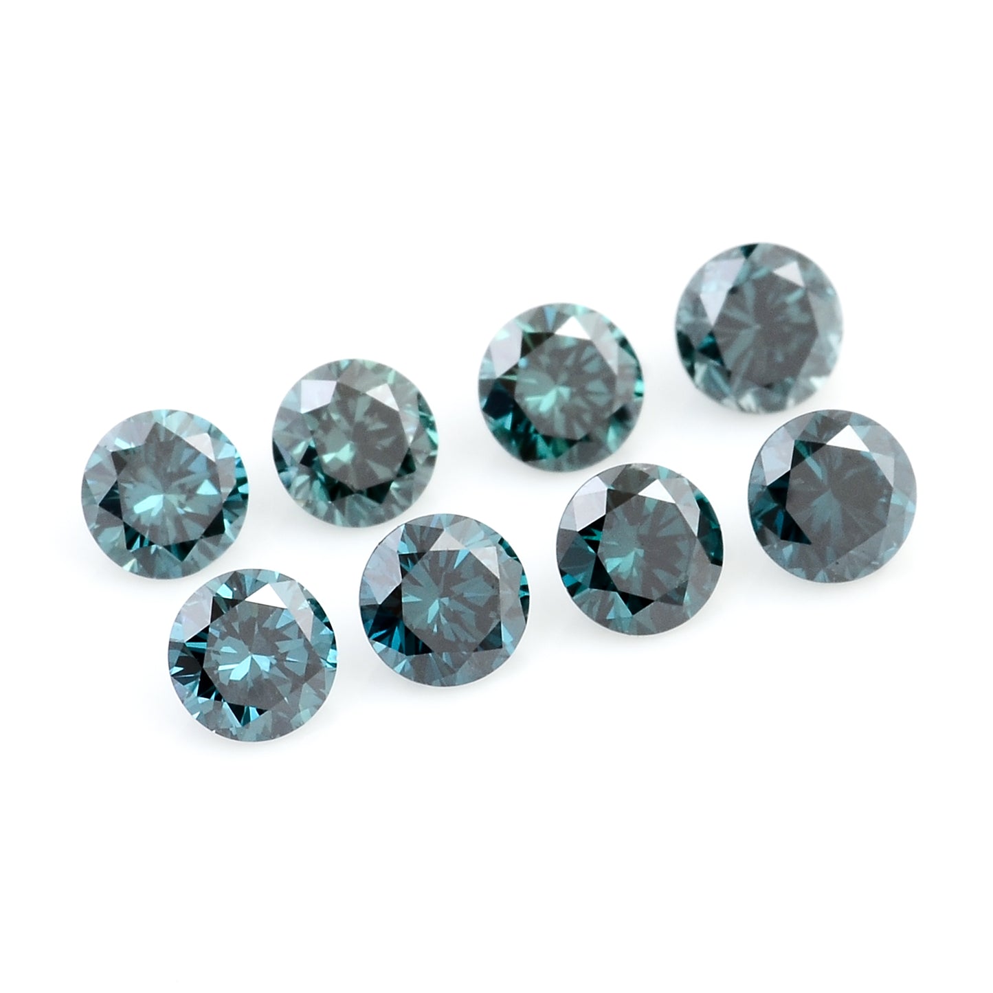 0.72 Blue Diamond Round Loose Gemstone