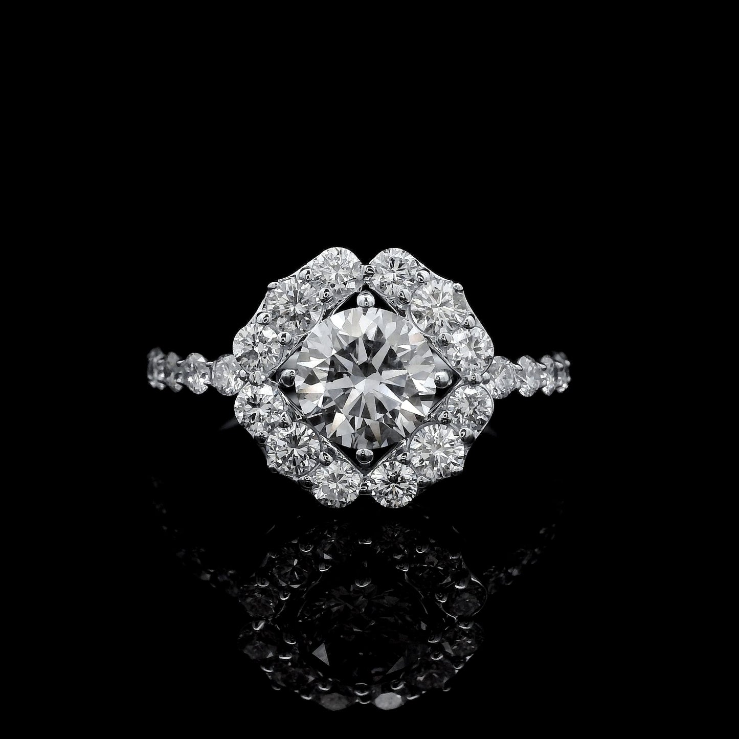 2.13 Carats Lab Grown Diamond 14K Gold Ring