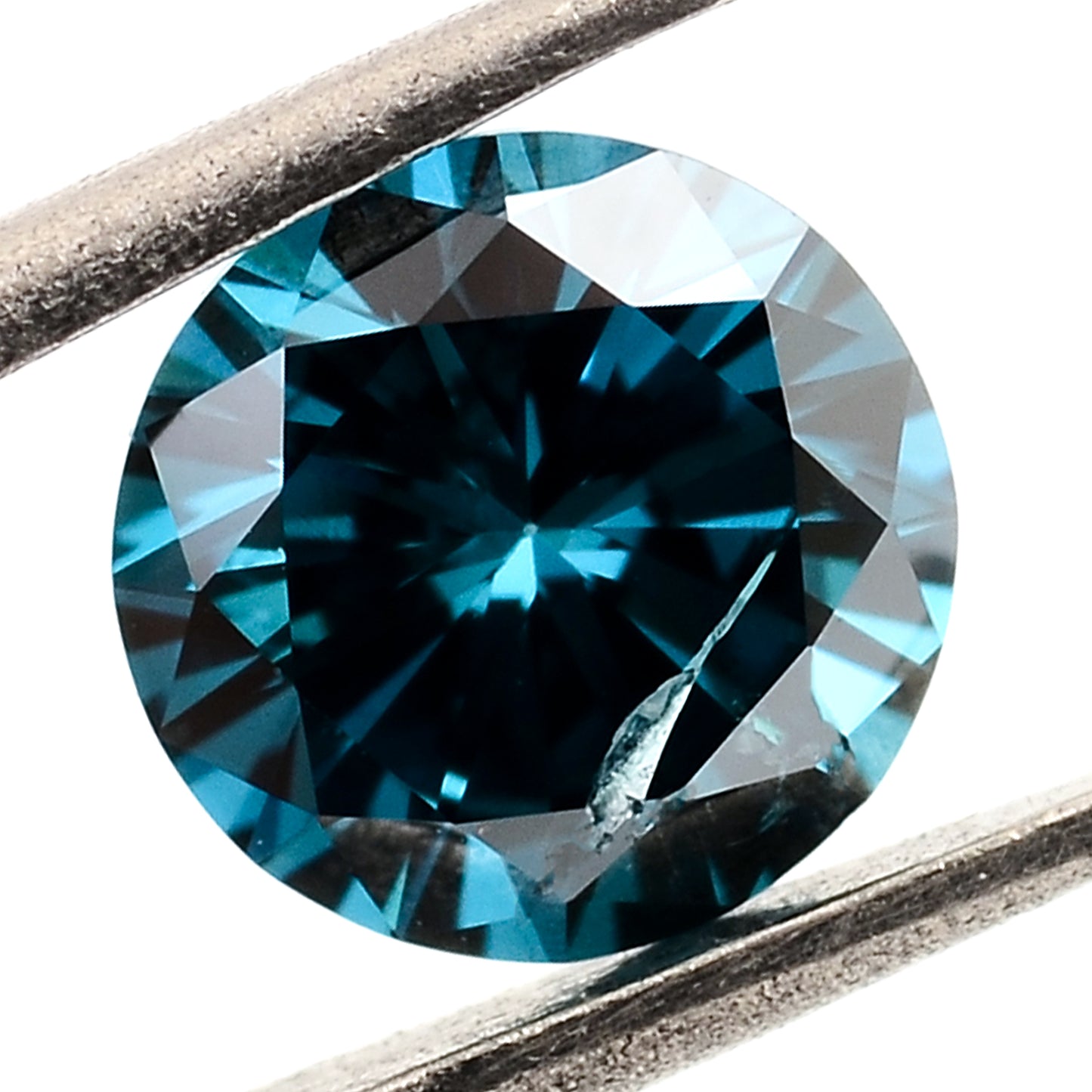 0.52 Blue Diamond Round Loose Gemstone