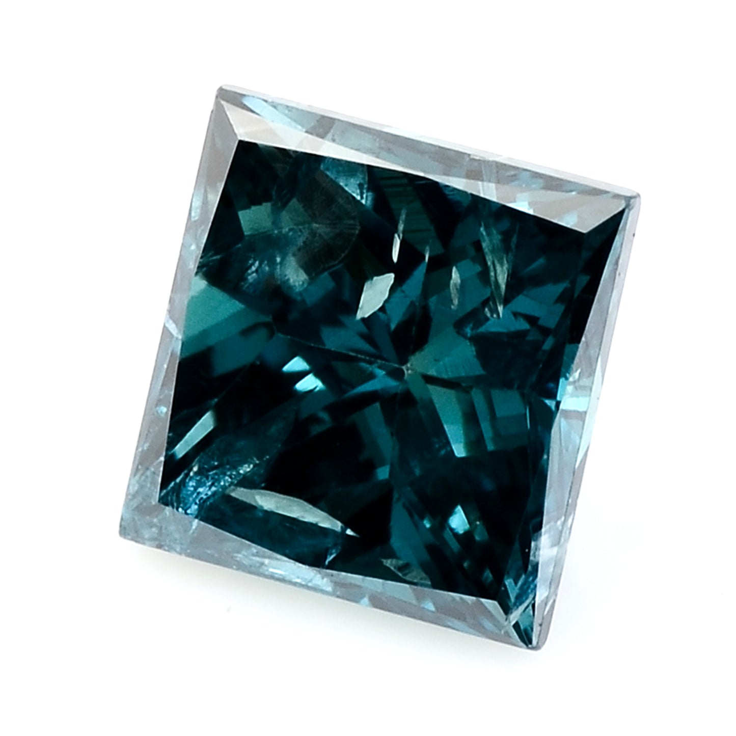 0.50 Blue Diamond Sqaure Loose Gemstone