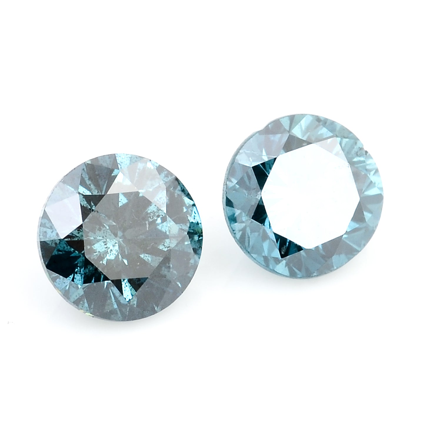 0.77 Blue Diamond Round Loose Gemstone