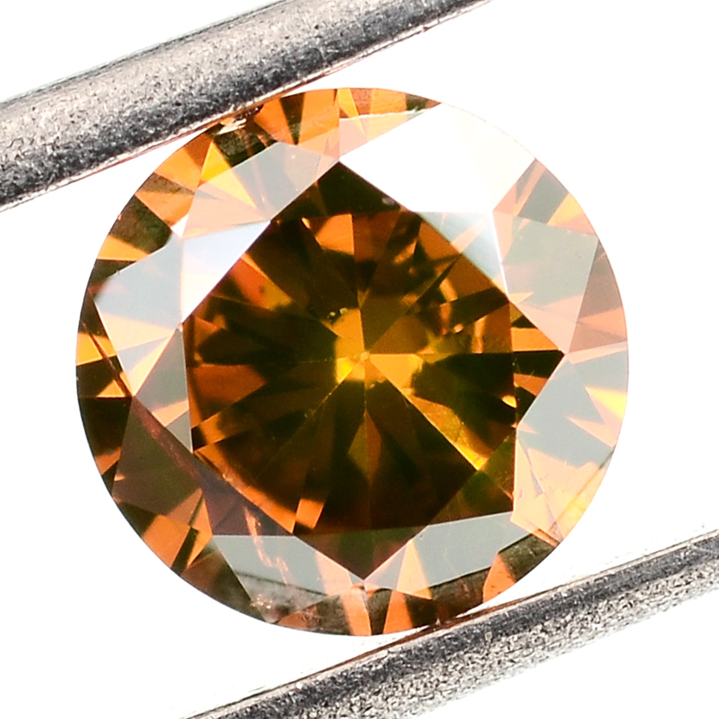 0.50 Red Diamond Round Loose Gemstone