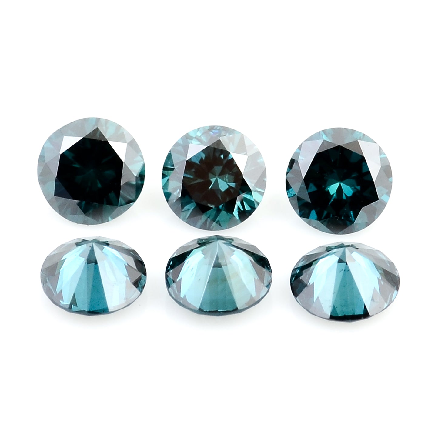 0.55 Blue Diamond Round Loose Gemstone