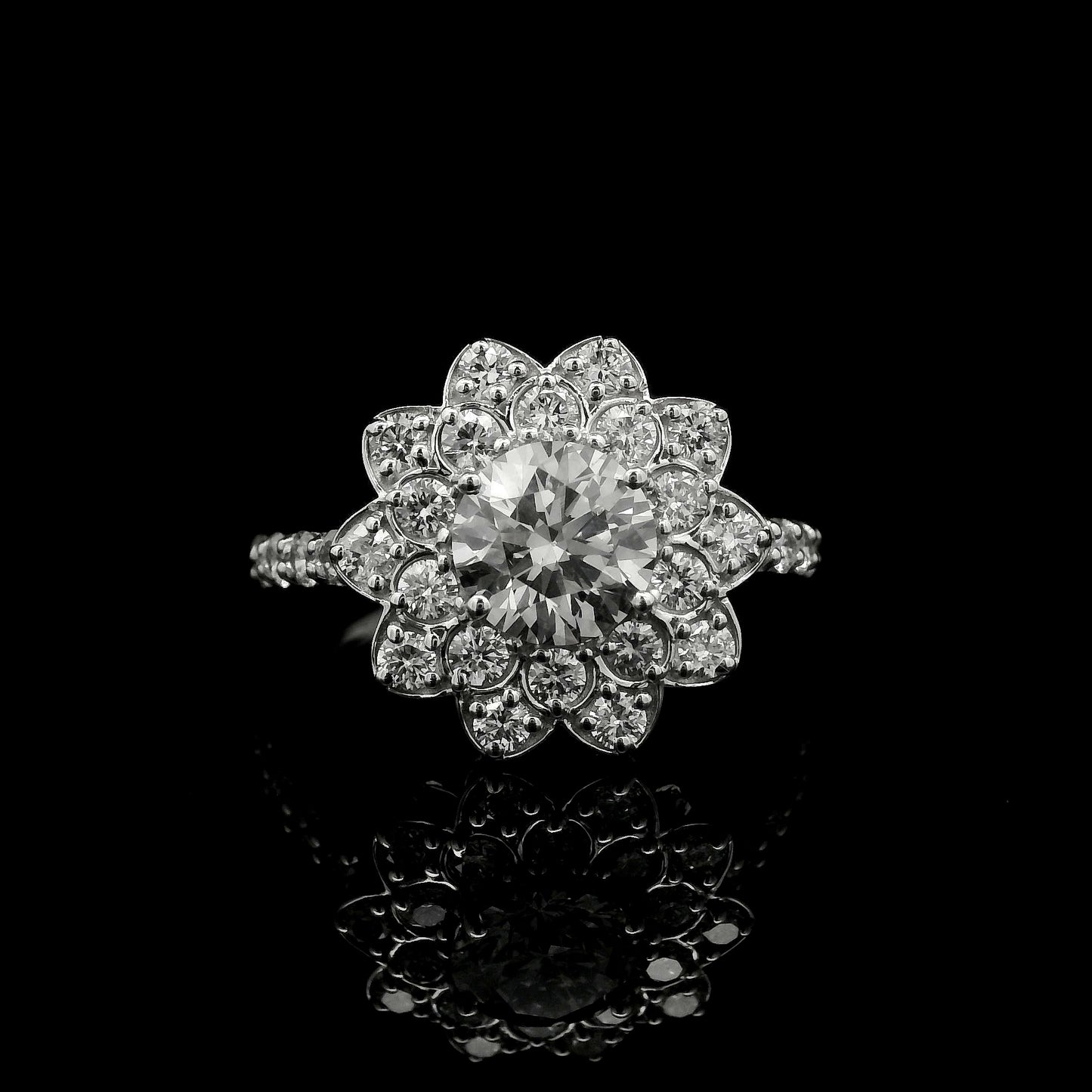 2.06 Carats Lab Grown Diamond 14K Gold Ring