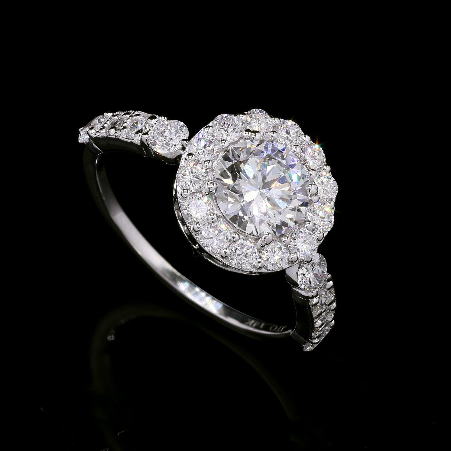 2.02 Carats Lab Grown Diamond 14K Gold Ring