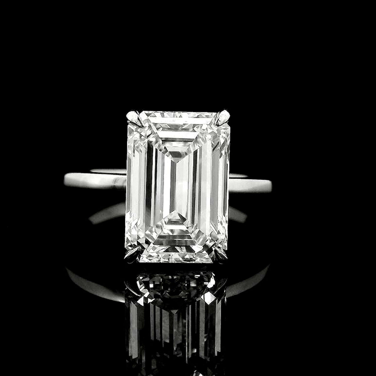 4.51 Carats Lab Grown Diamond 950 Platinum Ring