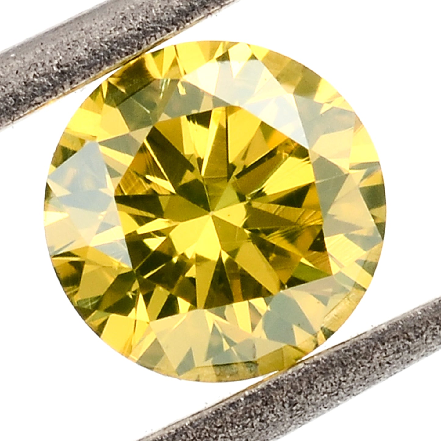 0.54 Yellow Diamond Round Loose Gemstone