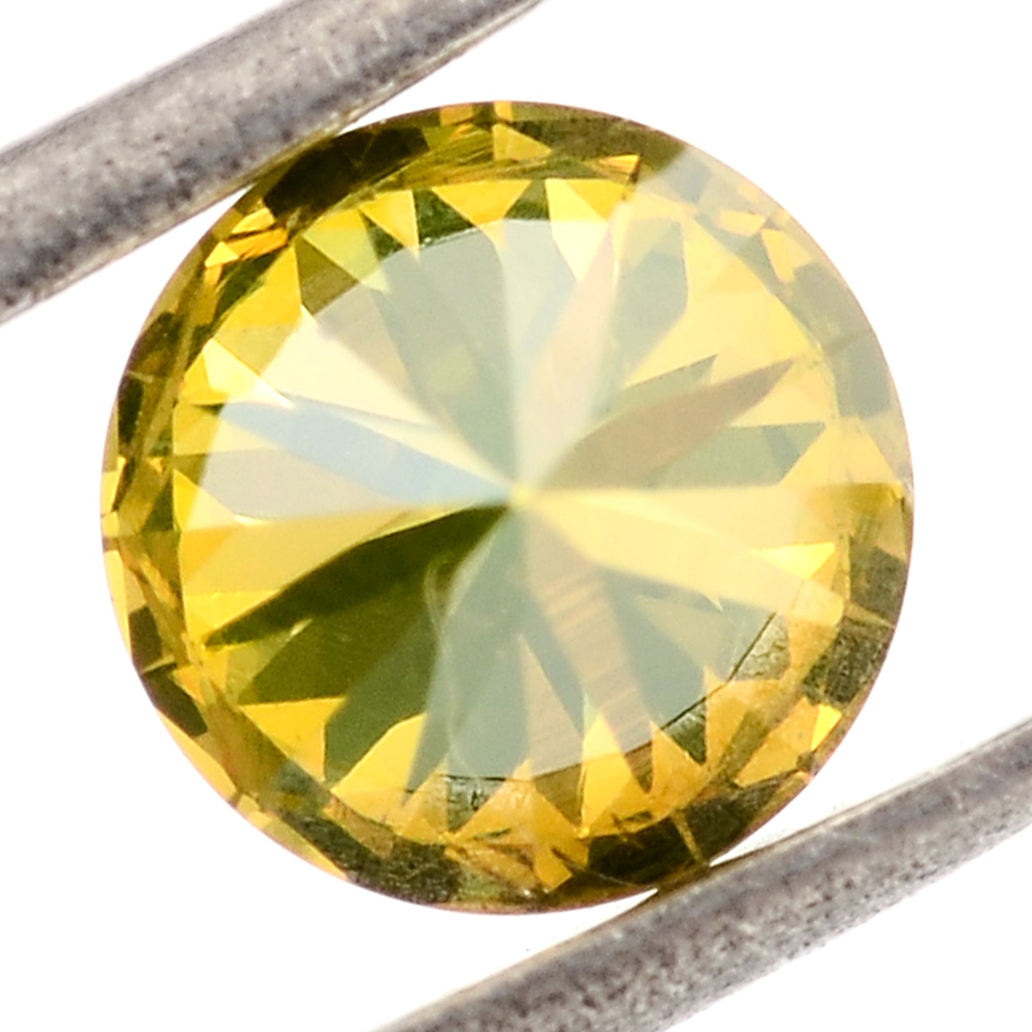 0.75 Yellow Diamond Round Loose Gemstone