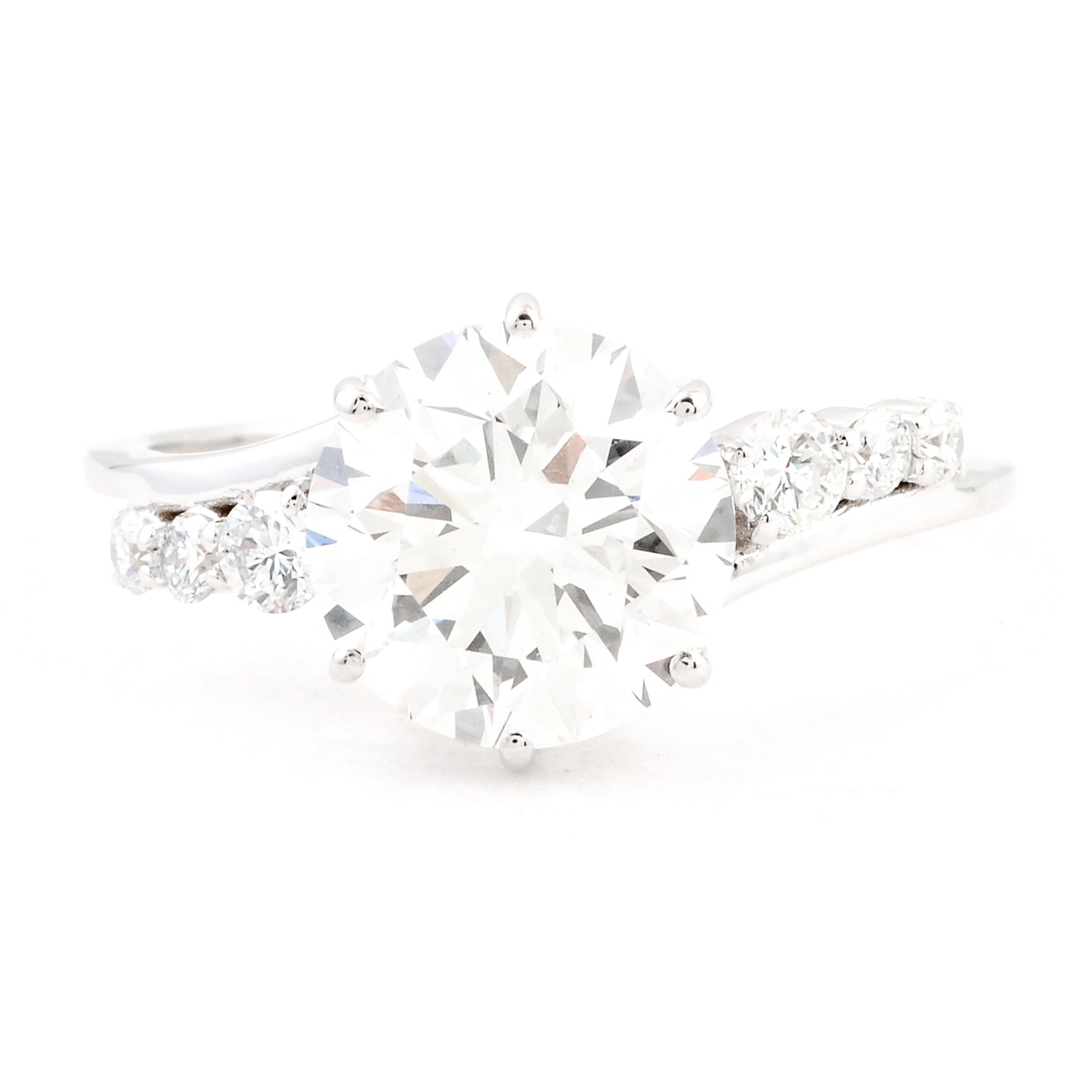 3.05 Ct Round Brilliant Lab Grown Diamond 14K Gold Ring