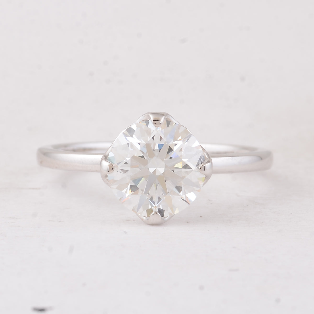 2.03 Carats Lab Grown Diamond 14K Gold Ring