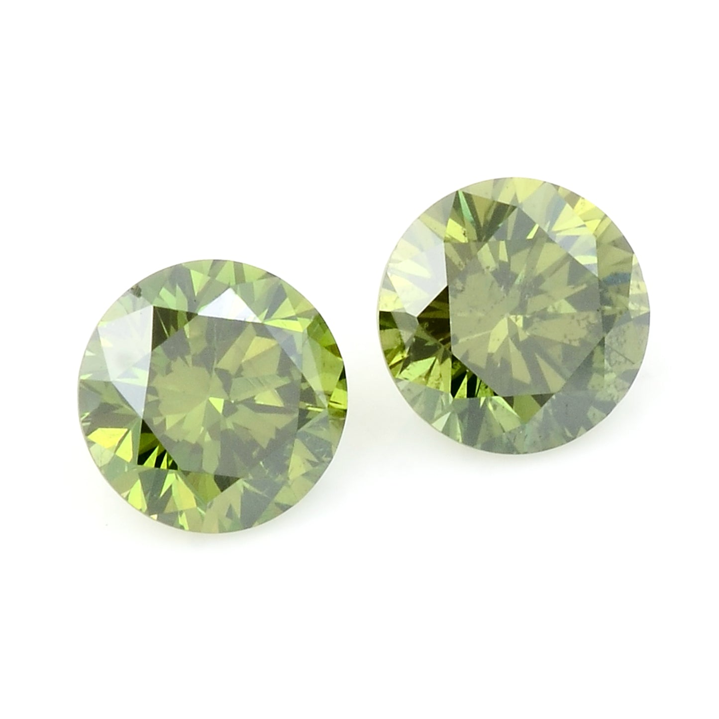 0.48 Green Diamond Round Loose Gemstone