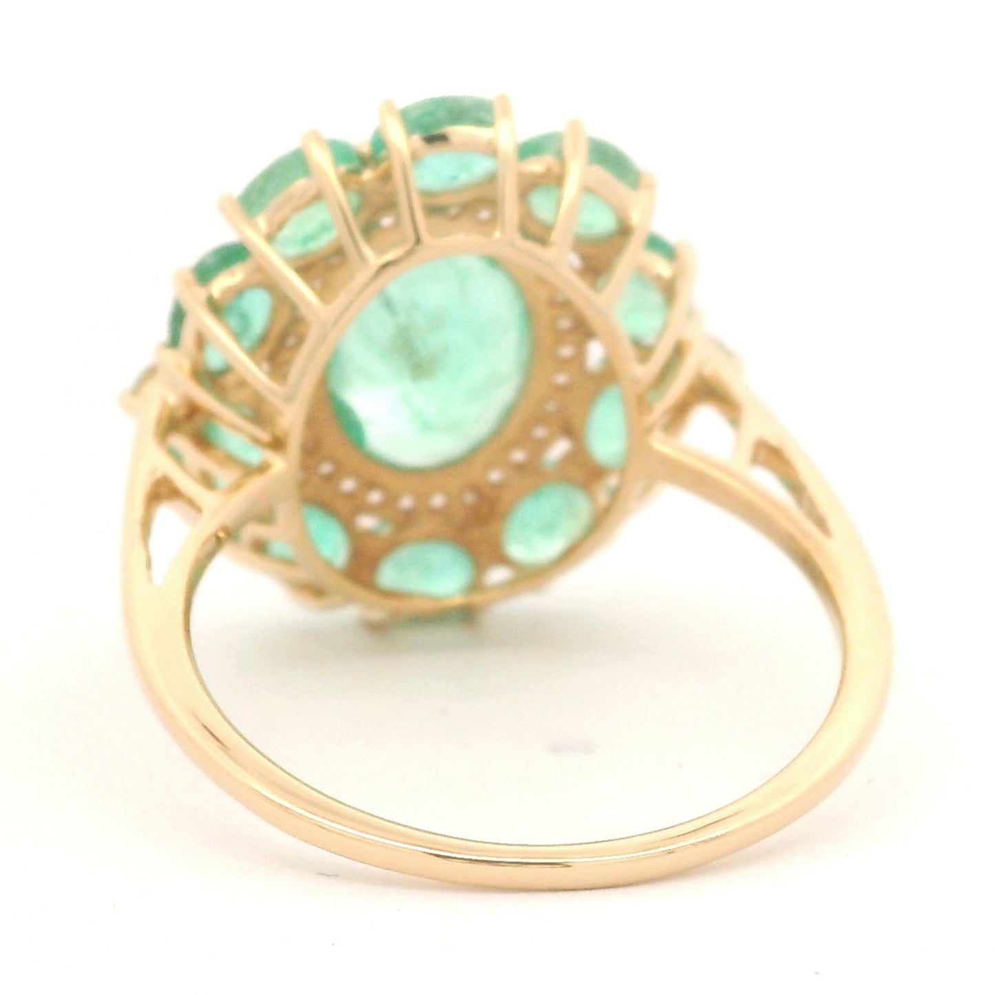 3.31 Ct Oval Emerald 14K Gold Ring