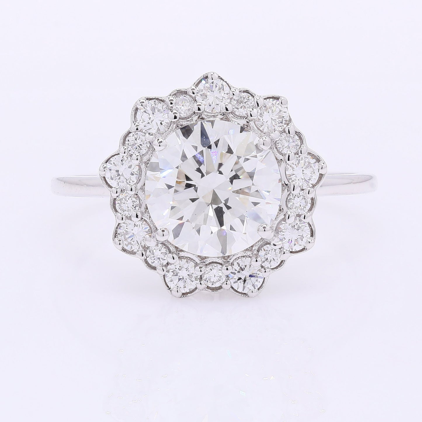 2.46 Carats Lab Grown Diamond 14K Gold Ring