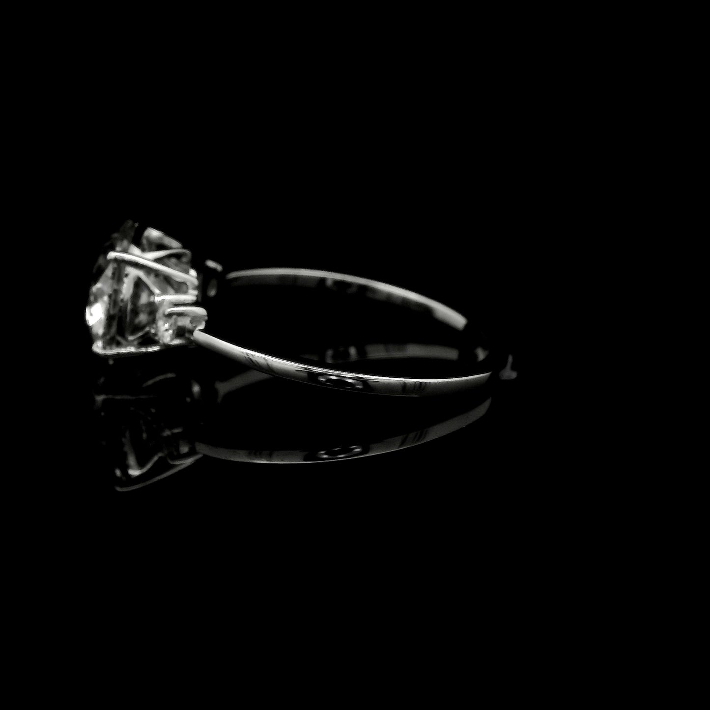 2.17 Carats Lab Grown Diamond 14K Gold Ring