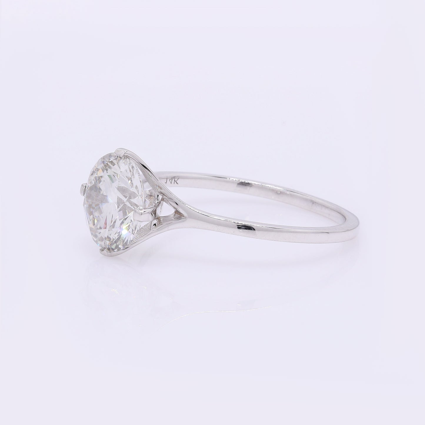 2.09 Carats Lab Grown Diamond 14K Gold Ring