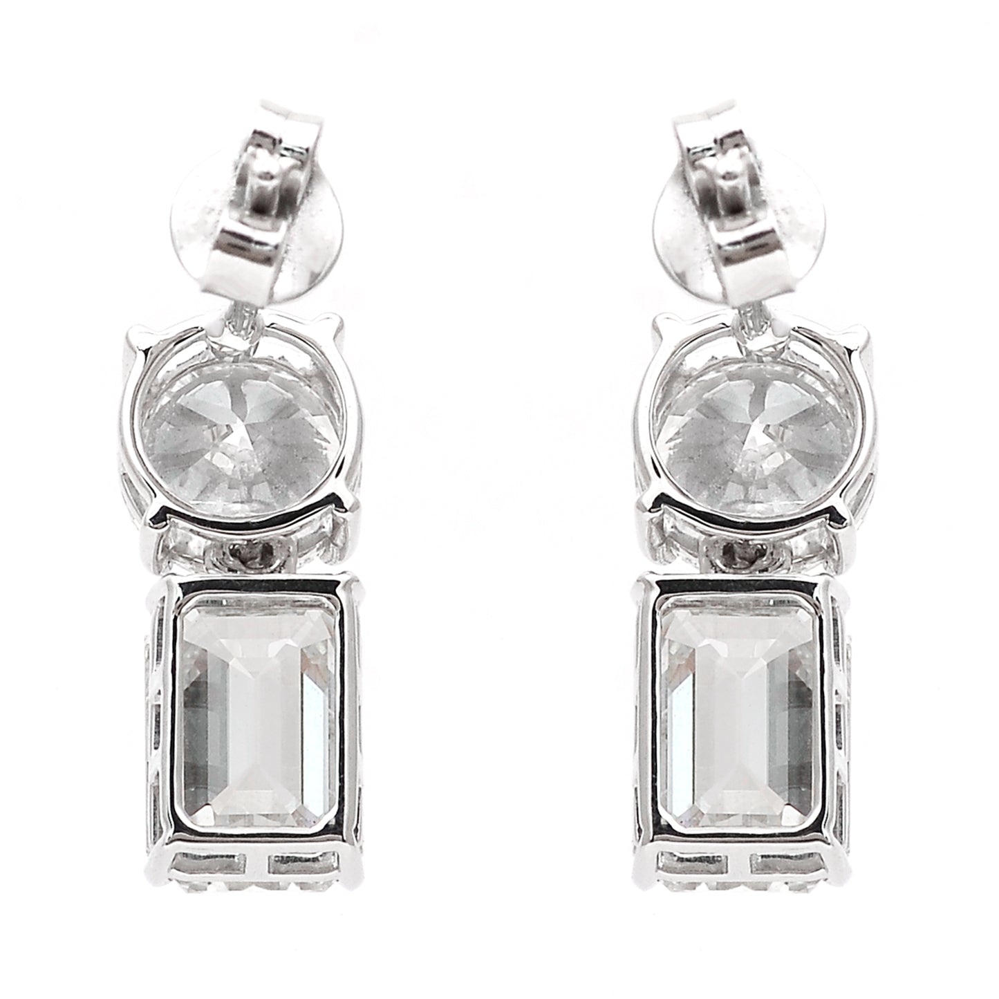 5.23 Carats Lab Grown Diamond 14K Gold Earrings