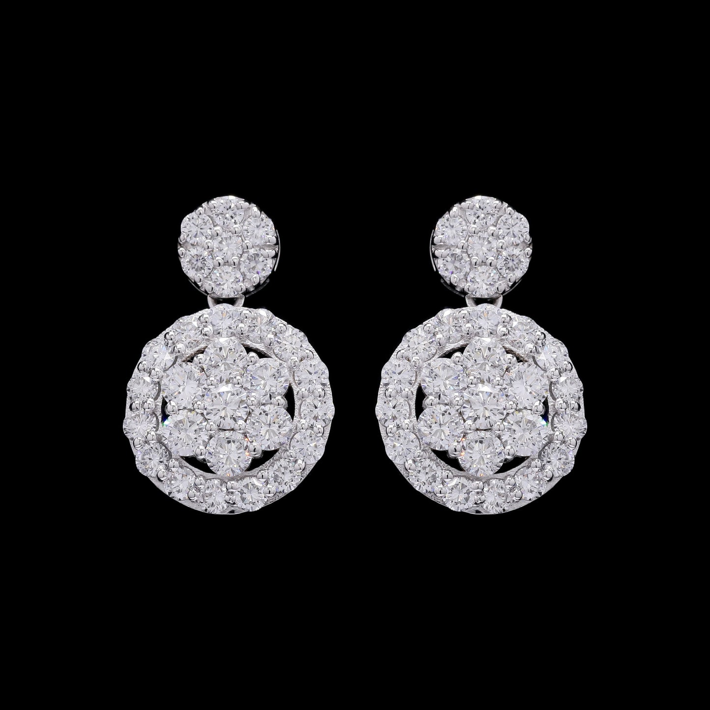 2.27 Carats Lab Grown Diamond 14K Gold Earrings