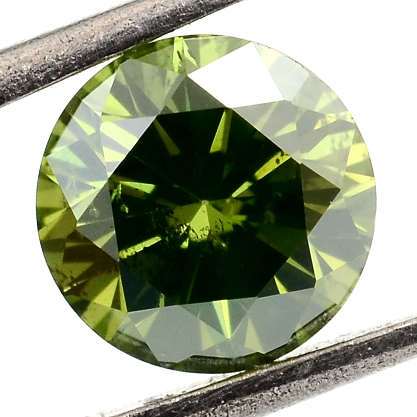 0.48 Green Diamond Round Loose Gemstone